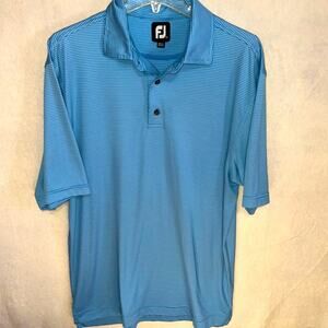 Men's FJ FootJoy Polo Bright Blue Size Large